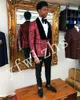 Handsome Groom Tuxedos One Button Groomsmen Shawl Lapel Man's Suits Wedding/Prom/Dinner Man Blazer Jacket Pants Tie K8511