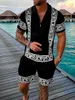 Men's Tracksuits Men's business casual 3D printing high-quality fashionable summer men's wear Z0224