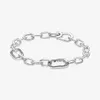 925 libras de plata nueva pulsera con dijes de moda personalidad europea y americana Navidad ME nuevo producto cadena DIY hueso de serpiente cadena entrelazada regalo 2024