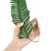 Decorative Flowers 20/10Pcs Artificial Tropical Palm Leaf Hawaiian Scattered Tail Leaves Silk Fake Plant For Home Jungle Wedding Summer