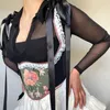 Belts Vintage Floral Painting Bustier Corset Waist Cincher Belt For Women Shapewear Shaping Girdles Retro Underbust 6XDABelts