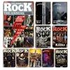 Vintage Rock Music Tin Sign Retro Rock Band Poster Metal Plate Decorative Plaques Bar Man Cave Bedroom Home personalized Decor Accessories Size 30X20CM w02