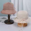 Szerokie brzegowe czapki 2022 Nowe damskie słomki czapki Panamas UV Ochrona Słońca Sun Visor Hats Hats Fashion Visors Składane kobiety Summer Sun Hat Cap G230227
