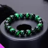 Strand Wholesale 10 Natural Energy Green Tiger Eye Bracelets Faith Elastic Bracelet Fashion Ladies Men Beaded Gifts 3 Specifications