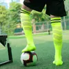 Men's Socks High Leg Actual Combat Professional Football Socks Men Thick Towel Bottom Long Sports Socks Children Over The Knee Football Sock Z0227