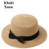 Geniş Memlu Şapkalar Hasır Şapka Kadın Yaz Plajı Bayanlar Günlük Düz Brom Bowknot Panama Nefes Alabilir Fashbreatable Moda Güneşi Kadınlarda