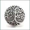 car dvr Other Alloy Tree Snap Button Jewelry Components 18Mm Metal Snaps Buttons Fit Bracelet Bangle Noosa Drop Delivery Findings Dhyag