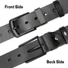 Ceintures Maikun Ceinture décontractée vintage pour hommes Boucle ardillon noire Étudiant Ceinture large en cuir polyvalente Z0228