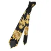 Nakrętki WhereSart Golden Baroque Wzór Nowość Nowatorskie wiąże męski czarny czarny krawat zielony kolor na szyję krawat dla mężczyzn Paisley Floral Bowtie J230227