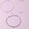 Collana girocollo con stella e farfalla, set per donna, dolce, bohémien, multicolore, multistrato, spiaggia estiva