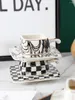 Bardak Saucers 3pc/Set 80ml Mini Türkiye Espresso Kupası ve Dish İtalya Seramik Kahve Çayı Mutfak Ofis Takımları Ev Dekor