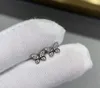 Kolczyki stadniskie mody mini motyl kryształ żeński biały cyrkon owady kolczyki