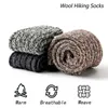 Herrstrumpor 3 par Merino Wool Socks For Men Super Thick Warm Snow Winter Sock High Quality Casual Outdoor Male's Soft WomenMiddle Socks Z0227