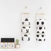 Storage Bags Cotton Linen Bag Waterproof Wall Hanging Multi-layer Frame Makeup Jewelry Box Home Decoration Sale