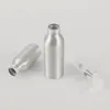 Garrafas de armazenamento exclusivas de 50 ml de soro para o olho loção de alumínio com embalagem cosmética da bomba luxo