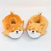 Slippers grappige slipper 2021 schattige zachte schattige luie shiba inu dog slippers dieren puppy home pluche katoenschoenen z0215