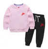 Kinderkleding Sets afdrukken Sweatshirt Tops en broekpak Spring herfst kinderkleding jongens meisjeskleding set