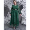 Vêtements ethniques Vintage élégant musulman longue robe Abayas fête arabe robe de soirée femmes manches islamiques Vestidos turquie moyen-orient Plus 4XL