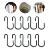 Hooks 10st Black Coating S Shaped Hanging Home Storage Utility Metal Hangers