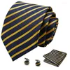 Bow Ties Brand Men's Designer 7.5cmskinny Flower Navy Pocket Square Handkakor Butterfly Tie Set Satser för människan