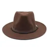 夏の秋の冬の女性は、帽子hat fedoras big brim hats for men british stiledヴィンテージ教会女性フラットブリムサンハットジャズキャップ