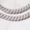 RTS passerade Diamond Tester Silver Chain 9mm 13mm 2Rows S925 Silver Gold VVS Moissanite Cuban Link Chain Necklace Armband