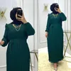 Ethnic Clothing Ramadan Muslim Modest Dress for Women Elegant Arabic Femme Dubai Abaya Eid Islamic Lantern Sleeves Long Robe Turkey Clothes 230227