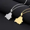 Hänge halsband Vitrysslands karta halsband för kvinnor män guld silver färg rostfritt stål mode vitrysian smycken patriota gåvor