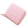 Storage Bags PU Leather Short Wallet Plaid Purses Fashion Clutch RFID Blocking Soft For