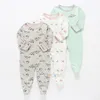 Комбинезоны для малышей девочки, рожденные в сочине, цветочный детский детская детская одежда с длинными рукавами рожденные комбинезоны, мальчик, пижама 230228