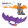 Chien Vêtements Pet Chat Ailes De Chauve-Souris Pour Halloween Party Dress Up Costume Mignon Chiot Accessoires Décoration