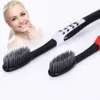 Toothbrush AZDENT 20 Pcslot Fashion Bamboo Charcoal Nano Brush Oral Care 625 Nanoantibacterial Black Heads 230228