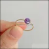Кластерные кольца богемные ручные каменные кольцо для женщин винтажный кварц нергар круглые шарики