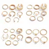 Eheringe Wienkim Fashion Schmuck Set verkaufen Metalllegierung Hollow Round Round Eröffnung Frauen Finger Ring für Mädchen Lady Party Geschenk