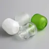 30ML packing bottles Clear Matte Green Glass Perfume Bottle With Lotion Cream Pump Spray Fragrance Bottle 300pcs
