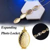 Chains Vintage Expanding 4 Layers Po Pendant Memory Floating Locket Necklace Chain Link Flash Box Fashion Necklaces