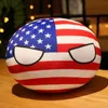 Country Ball Toy Plush Polandball Plush Doll Countryball USSR USA France Ryssland UK Japan Tyskland Italien Decor