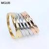 Bangle en acier inoxydable 6 mm de large 55 mm 60 mm 65 mm 68 mm de diamètre 7pcs Bracles adaptés aux enfants et femmes LH687 230228