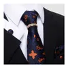 Neck Ties Luxurious High Quality Gift Box Tie Handkerchief Pocket Squares Cufflink Set Tie Clip Necktie Clothing accessories Polka dot J230227