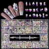 Nail Art Decorations Nail Art Decorations Nail Art Rhinestones Crystal Glass Gem Stones Luxury Legering Hart Nagel Decoratie Mix Nail Charm Diamond Diy voor nagel 230227