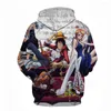 Męskie z kapturem Najnowsze druk 3D Pirate King Hoodie Boys/Girls Autumn zima moda harajuku w stylu anime