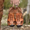 Pantoufles Golden Sapling loisirs hommes sandales mode chaussures décontractées en plein air hommes en cuir véritable plage sandales classiques Trekking chaussures Y2302