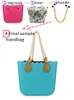 Strandtaschen O Große Tasche Stil Mini Kleiner Körper Wasserdichte EVA-Tasche Damenmode Handtasche Gummi Silikon Ersatzteile 0228