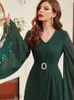 Etniska kläder Chiffon Kaftans Abaya Dubai Turkiet Arabiska muslim Islam Långa blygsamma klänningar för kvinnor Robe Longue Djellaba Femme Caftan Marocain 230227