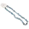 Natürliche Rohstein Halsketten Unregelmäßige Kristall Chip Amethyst Fluorit Rosenquarz Perlen Halskette Für Frauen Schmuck