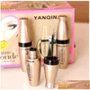 Eye Shadow/Liner Combination Yanqina 1st Black Waterproof Liquid Eyeliner Make Up Beauty Comestics Långlast Liner Pencil Makeup DH149