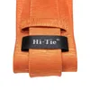 Papillon Hi-Tie Floral Men's 8.5cm Colorful Orange Silk Jacquard Luxury Hanky Gemelli Set per uomo Gravata Wedding Party