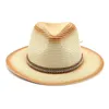 2022 Elegant Tassel Beach Hats för kvinnliga semesterhattar damer Sun Hat Summer Straw Hats UV Protection Foldbar Travel Hat