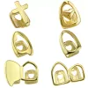 All-Match Gold Grillz Single Hollow Heart Cross Star Mouth Tooth Toop Bottom Dental Teeth Grills Hip Hop Fashion Fine Jewelry