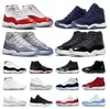 2023 Retro High 11 buty do koszykówki Jumpman 11s Jubilee 25th Anniversary Pure Violet Midnight Navy COOL GREY Cap and Gown Concord 45 Playoffs Bred Designer Sneakers